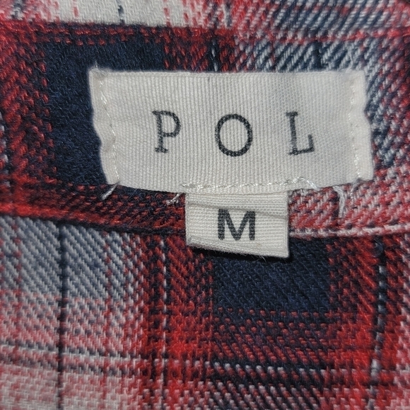POL Button-down Plaid Shirt - Picture 8 of 8